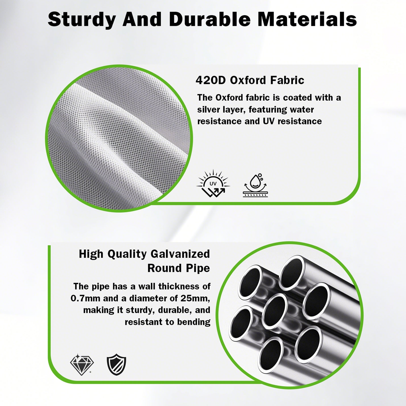 WUKHG Large Walk-In Chicken Coop with Roosting Ladder - 9.8x19.7x6.4FT Metal Chicken Coops with All-Weather Roof, Double Doors, and Predator Protection for Backyard Animals