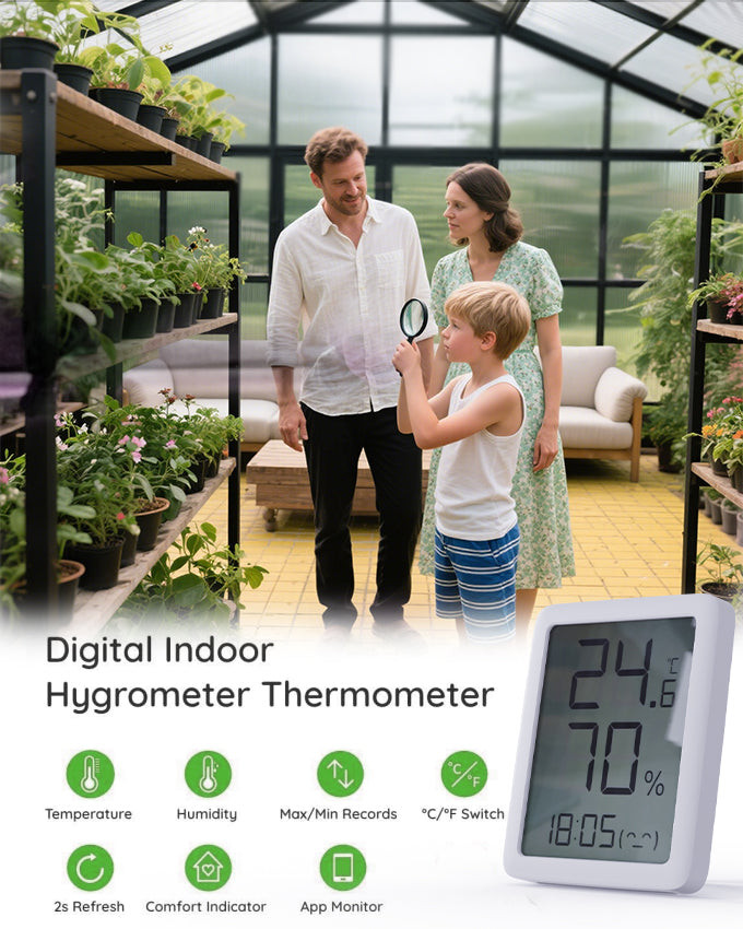 WUKHG 6x4FT Outdoor Greenhouse with Thermometer Hygrometer, Heavy-Duty Walk-in Greenhouse for Garden with Reinforced Aluminum Frame, All-Weather Greenhouse with UV-Resistant Polycarbonate Panels