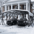 WUKHG 20x30FT Heavy Duty Metal Carport, Outdoor Carport Canopy with Iron Roof, Durable All-Weather Carport for Cars, Trucks, Boats & Outdoor Equipment, Easy Quick-Install Assembly